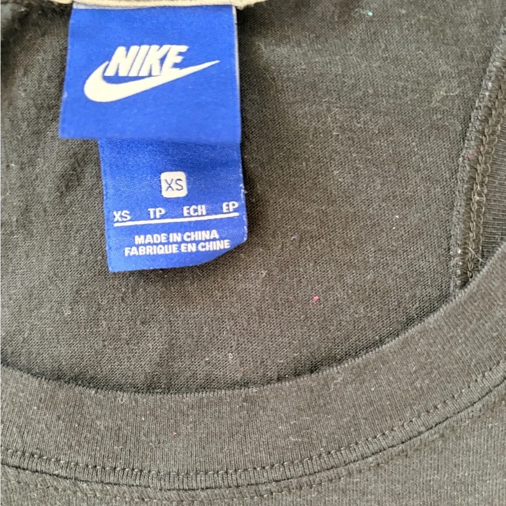 Nike Black and Pink Muscle Tee
